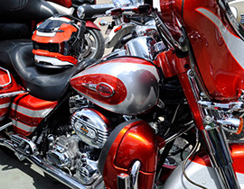 派手なハーレー